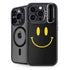 Black Happy Face iPhone 15 Pro Kickstand Case